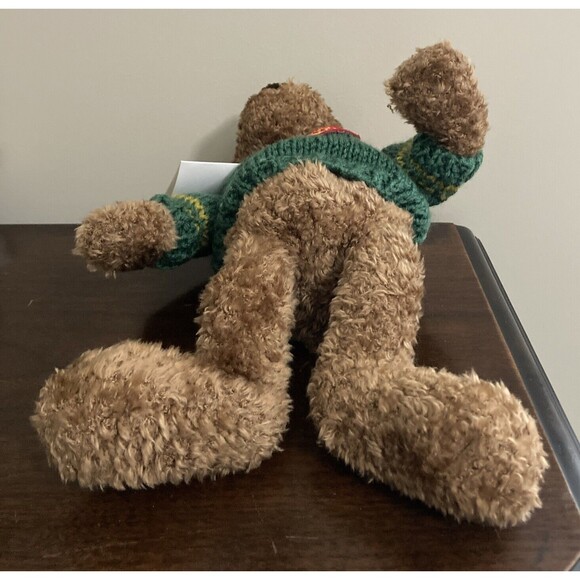 GUND 100 YEARS CELEBRATION Teddy Bear 9676 PLUSH 1998 NWT GREEN SWEATER - Picture 5 of 16